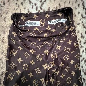 Gold sheep leggings
